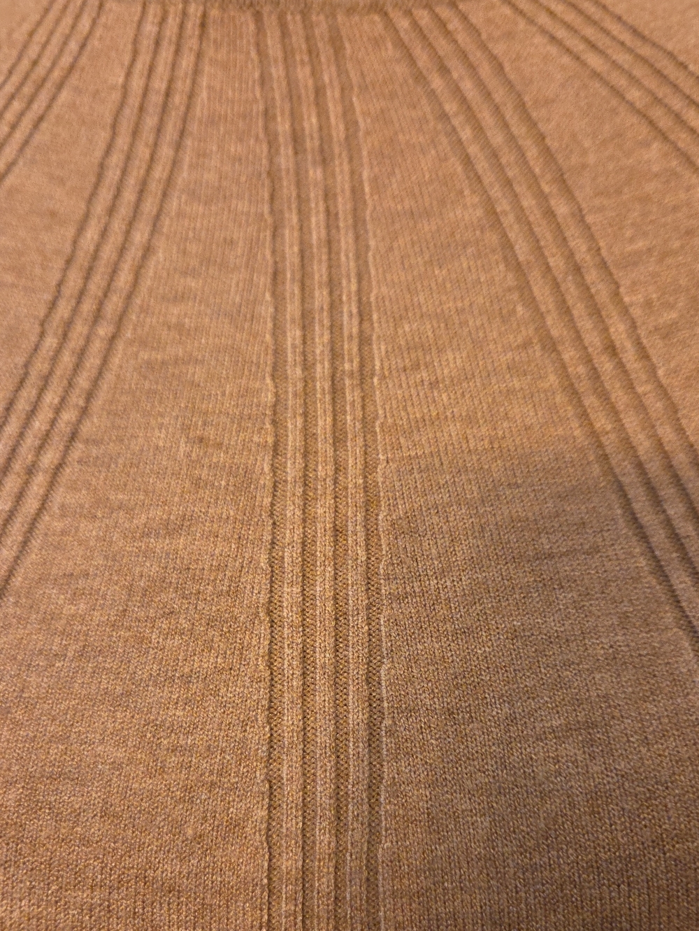 WHITE HOUSE BLACK MARKET RIBBED CAMEL TAN TURTLENECK PULLOVER XS - Picture 4 of 10
